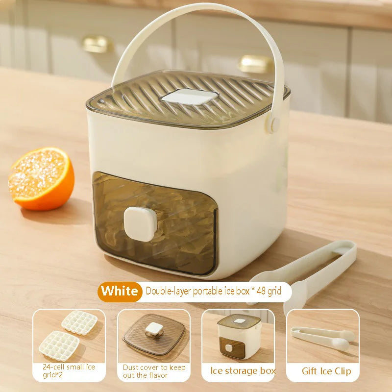ChillPress™ Ice Maker ❄️ — 48 Perfect Cubes, One Simple Flip