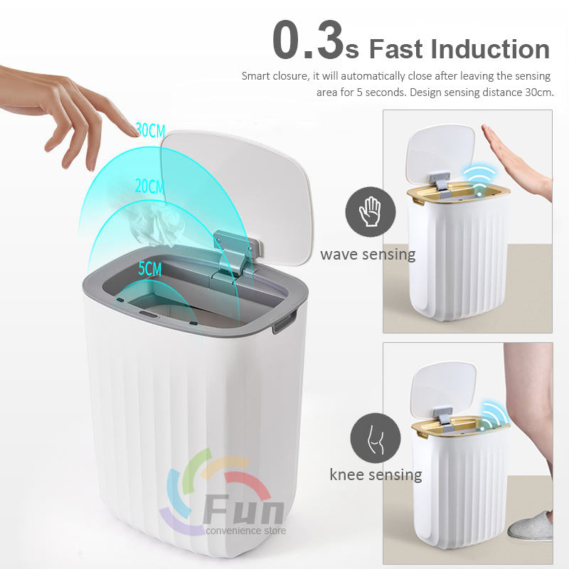 Smart Trash Can | Automatic Sensor Lid Touchless Bin