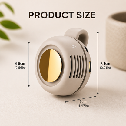 BreezClip™ Mini Cooling Fan — Clip-On, Rechargeable & Ultra-Quiet