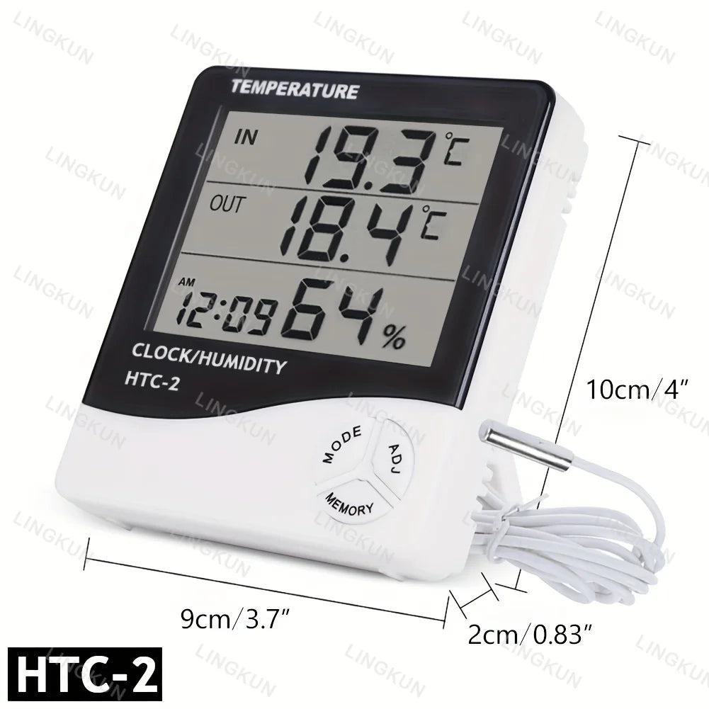 ClimaClock™ Smart Weather Station — Temperature, Humidity & Alarm in One