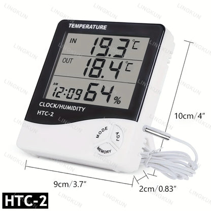 ClimaClock™ Smart Weather Station — Temperature, Humidity & Alarm in One