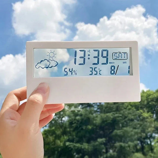 ClimaClock™ Smart Weather Station — Temperature, Humidity & Alarm in One