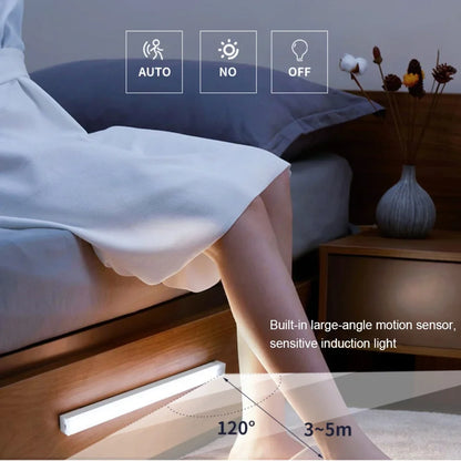 LightGuard™ Rechargeable Motion Sensor Light — Wireless LED for Cabinet, Wardrobe & Staircase