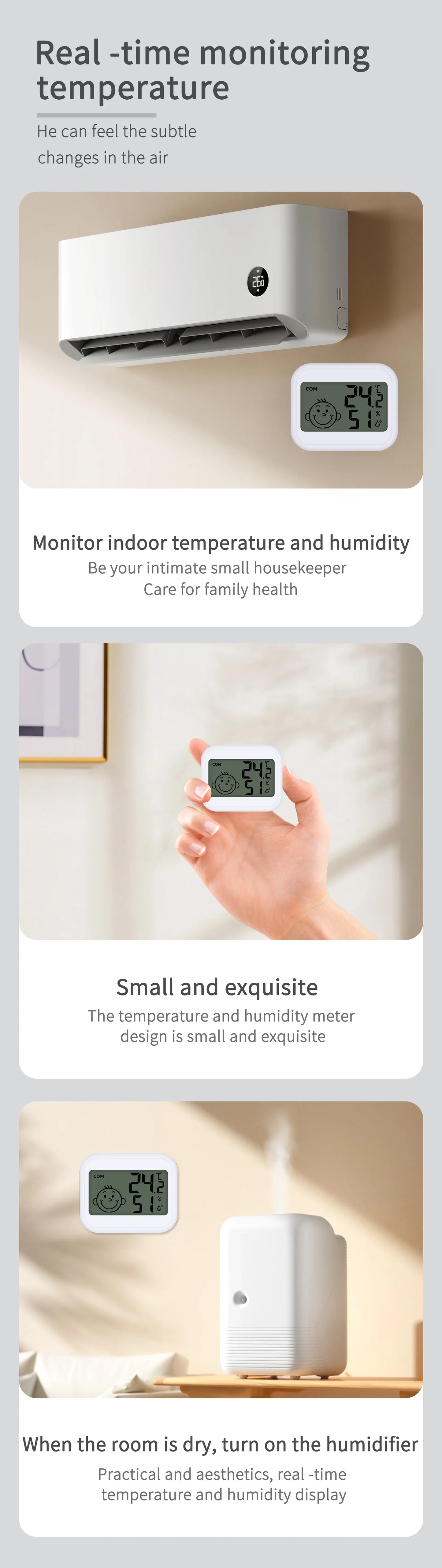 ClimaClock™ Smart Weather Station — Temperature, Humidity & Alarm in One