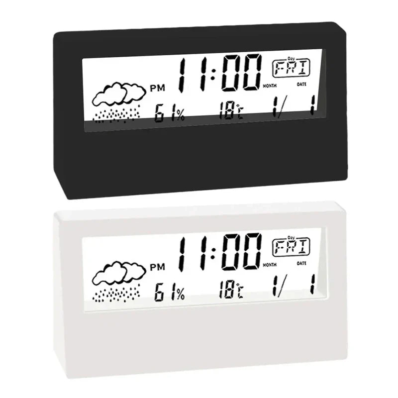 ClimaClock™ Smart Weather Station — Temperature, Humidity & Alarm in One