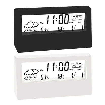 ClimaClock™ Smart Weather Station — Temperature, Humidity & Alarm in One