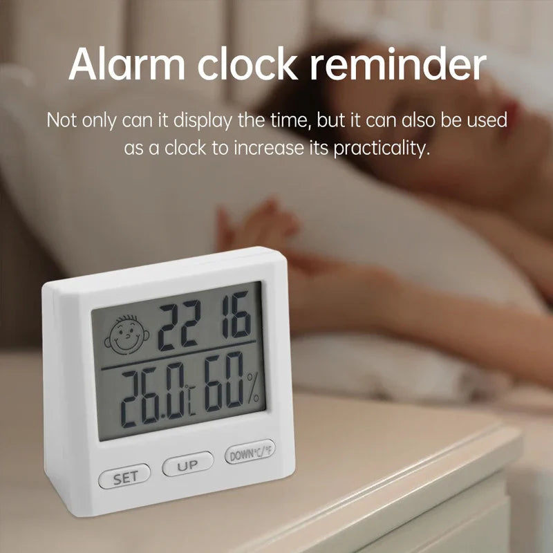 ClimaClock™ Smart Weather Station — Temperature, Humidity & Alarm in One