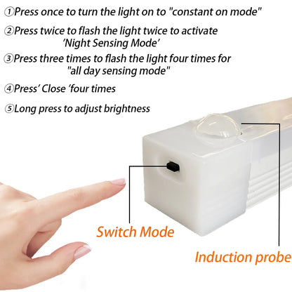 LightGuard™ Rechargeable Motion Sensor Light — Wireless LED for Cabinet, Wardrobe & Staircase