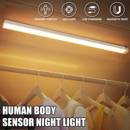 LightGuard™ Rechargeable Motion Sensor Light — Wireless LED for Cabinet, Wardrobe & Staircase