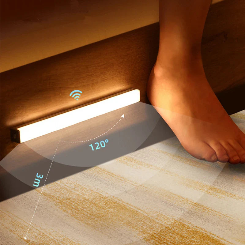 LightGuard™ Rechargeable Motion Sensor Light — Wireless LED for Cabinet, Wardrobe & Staircase