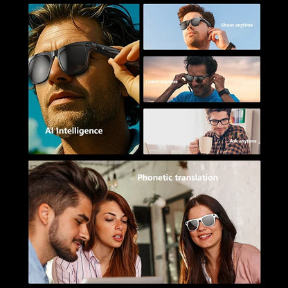 LensAI™ Smart Glasses — AI Assistant, Camera & Bluetooth in One