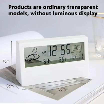 ClimaClock™ Smart Weather Station — Temperature, Humidity & Alarm in One