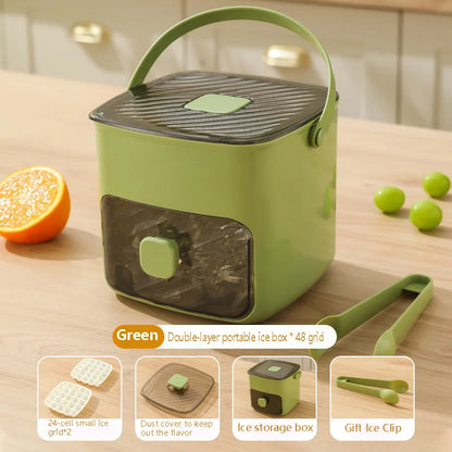 ChillPress™ Ice Maker ❄️ — 48 Perfect Cubes, One Simple Flip