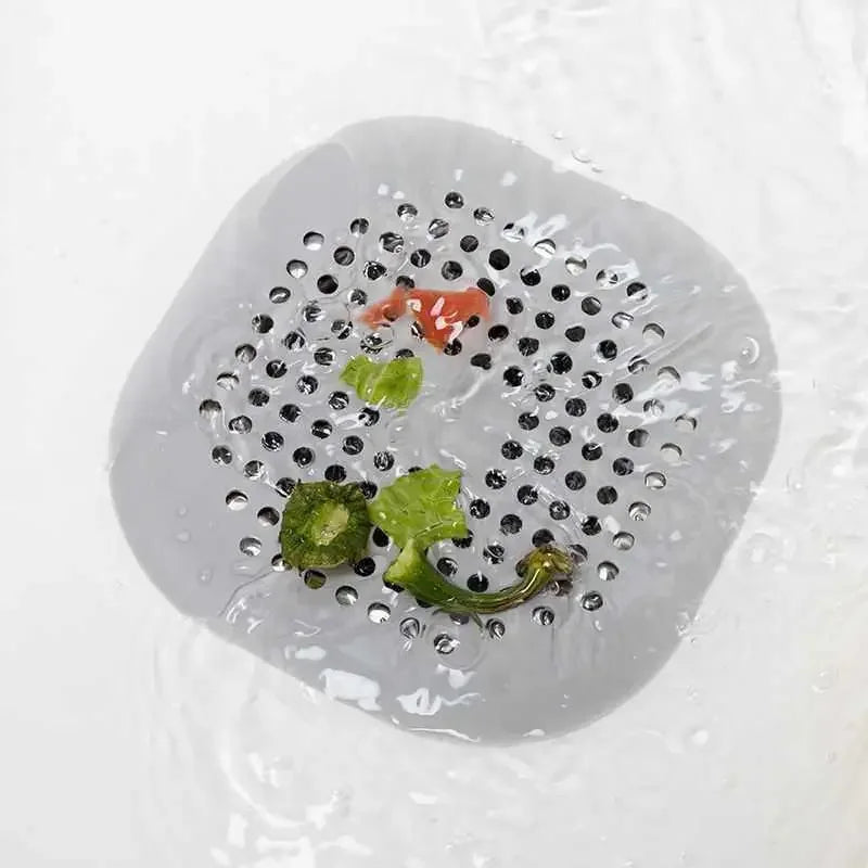 DrainGuard™ Silicone Drain Strainer — 3-Pack Square Catcher for Kitchen, Shower & Sink