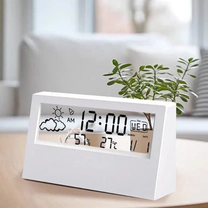 ClimaClock™ Smart Weather Station — Temperature, Humidity & Alarm in One