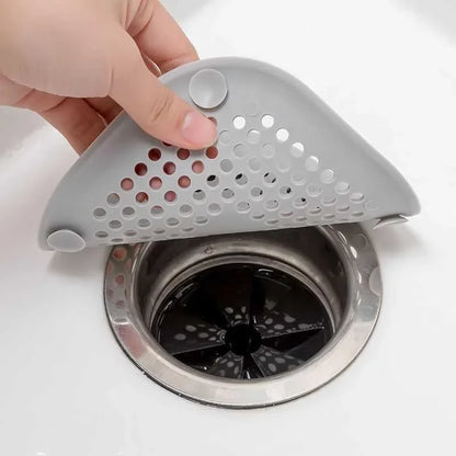 DrainGuard™ Silicone Drain Strainer — 3-Pack Square Catcher for Kitchen, Shower & Sink
