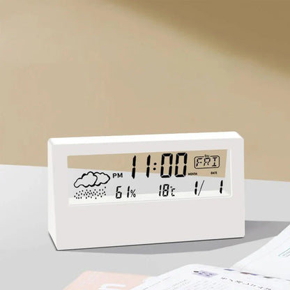 ClimaClock™ Smart Weather Station — Temperature, Humidity & Alarm in One