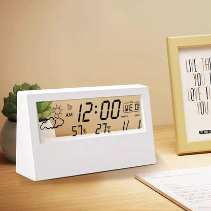 ClimaClock™ Smart Weather Station — Temperature, Humidity & Alarm in One