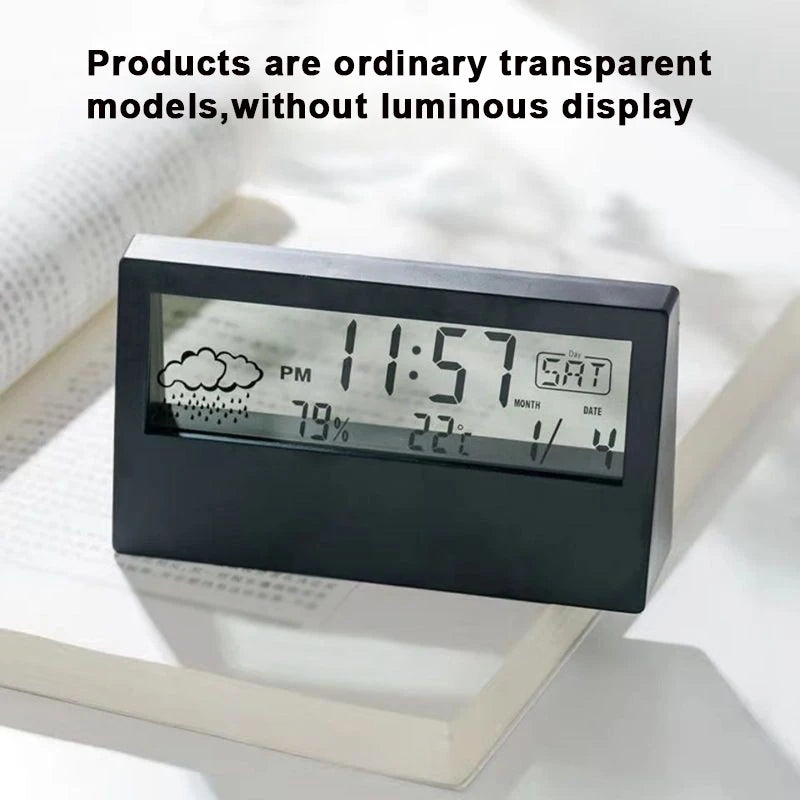 ClimaClock™ Smart Weather Station — Temperature, Humidity & Alarm in One