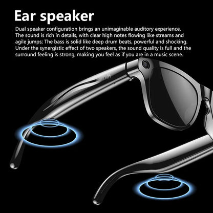 LensAI™ Smart Glasses — AI Assistant, Camera & Bluetooth in One