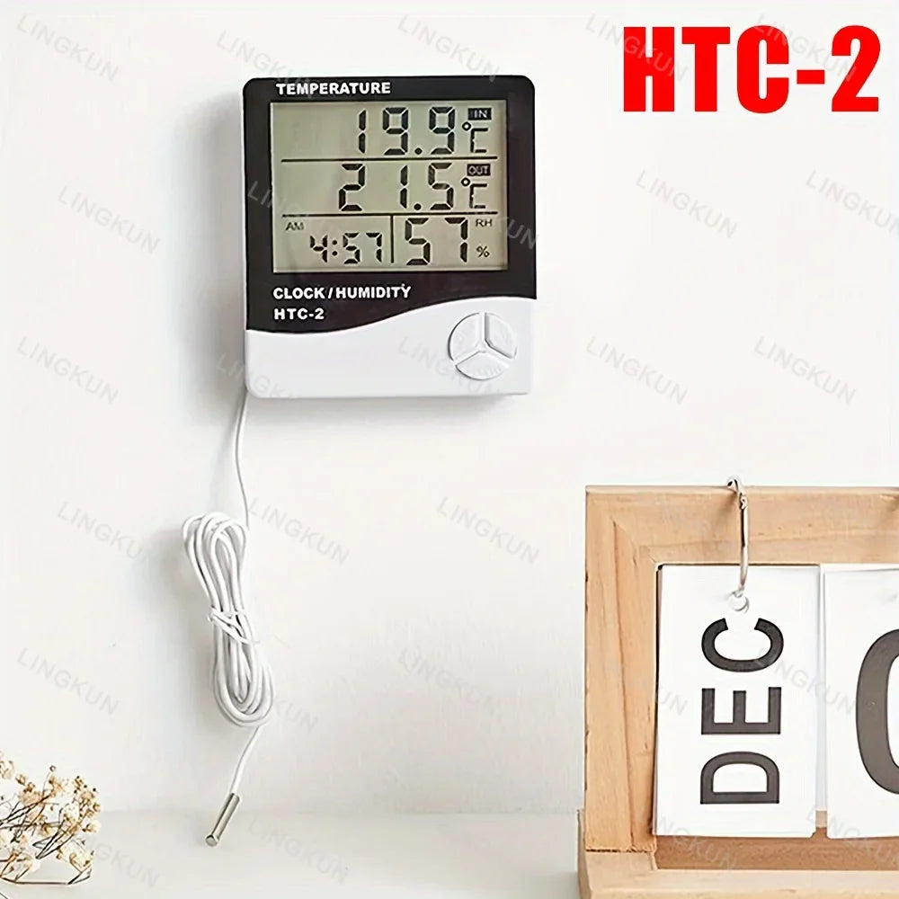 ClimaClock™ Smart Weather Station — Temperature, Humidity & Alarm in One