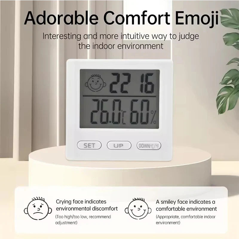 ClimaClock™ Smart Weather Station — Temperature, Humidity & Alarm in One