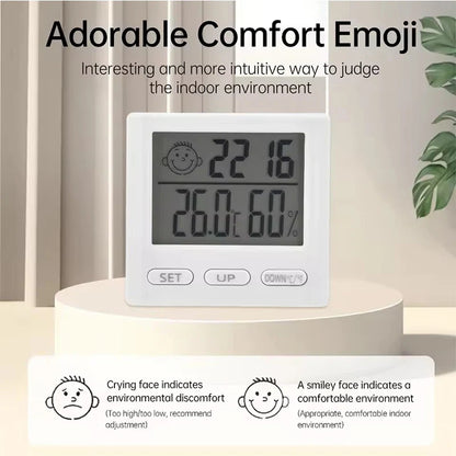 ClimaClock™ Smart Weather Station — Temperature, Humidity & Alarm in One